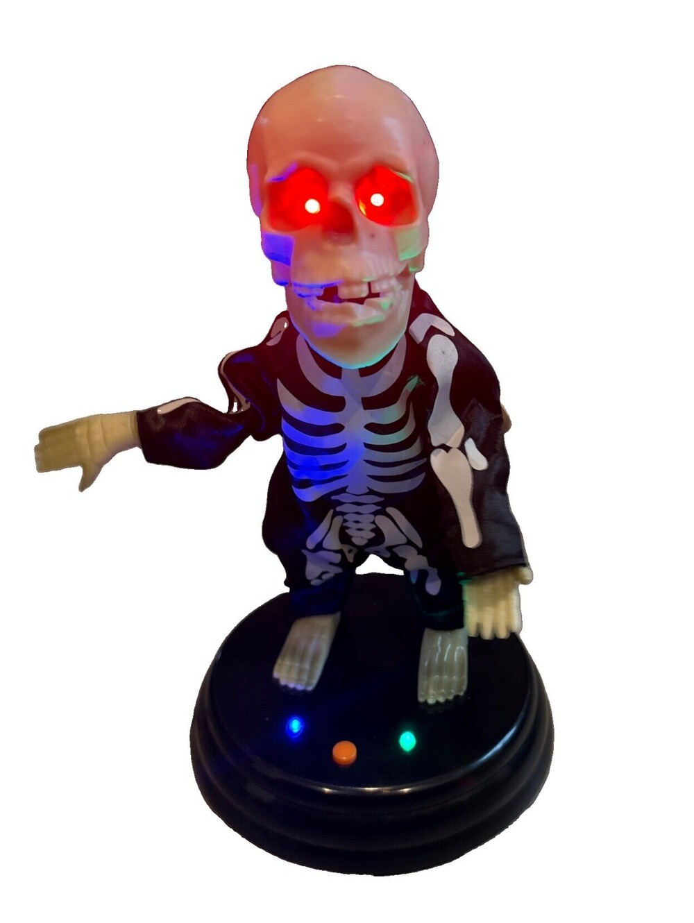 Rare 2011 Gemmy Halloween GRAVE RAVERS Animated Dancing Skeleton Plays Dynamite